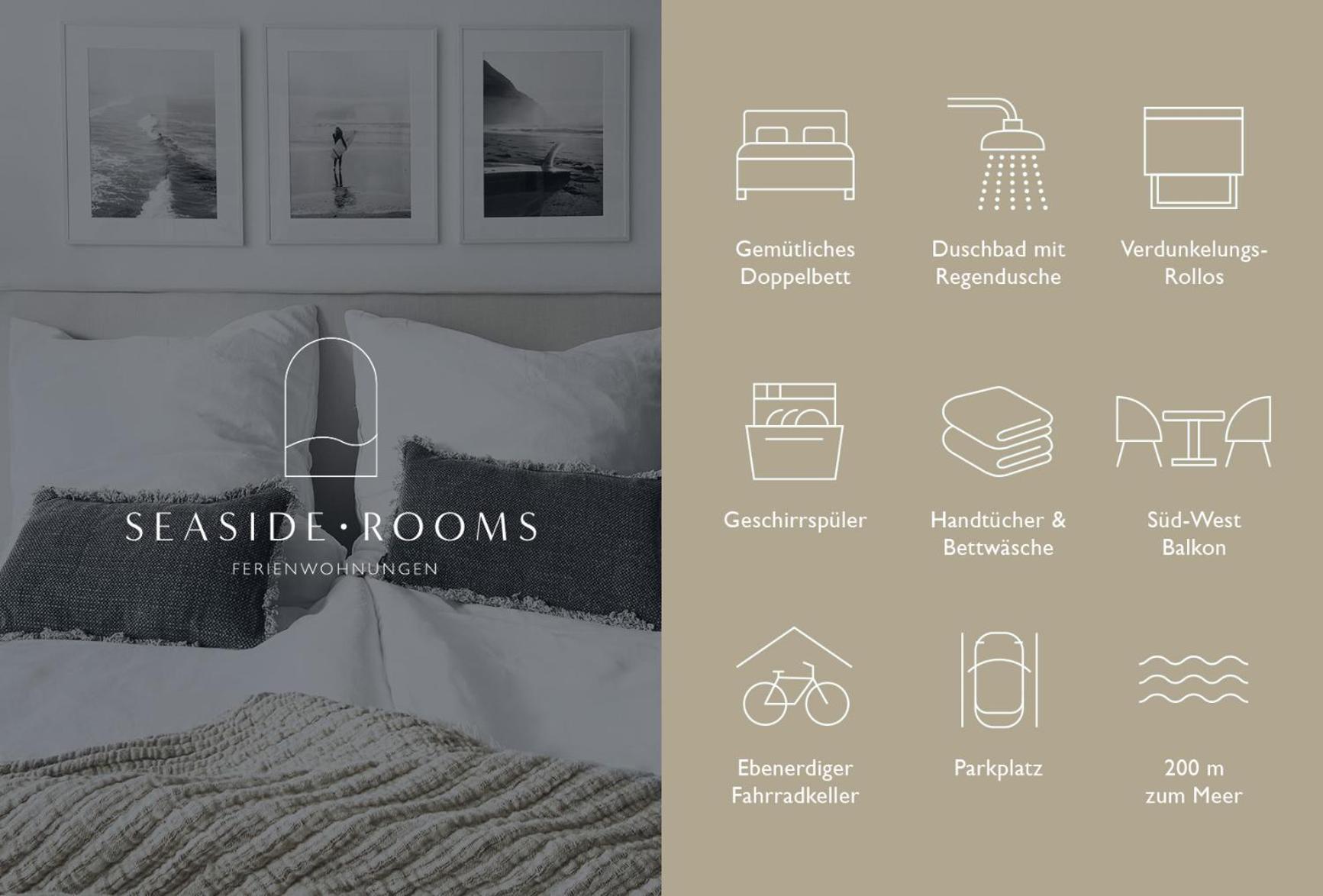 Seaside Rooms - Zentrales Design-Apartment Mit Balkon & Parkplatz - 2 Minuten Zum Strand تيميندورفير ستراند المظهر الخارجي الصورة